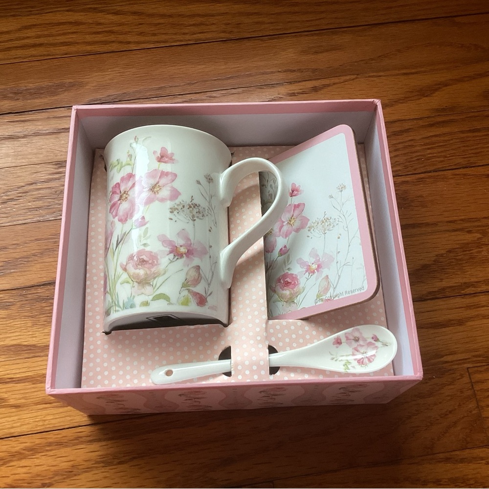 Summer River 3 pc teacup set